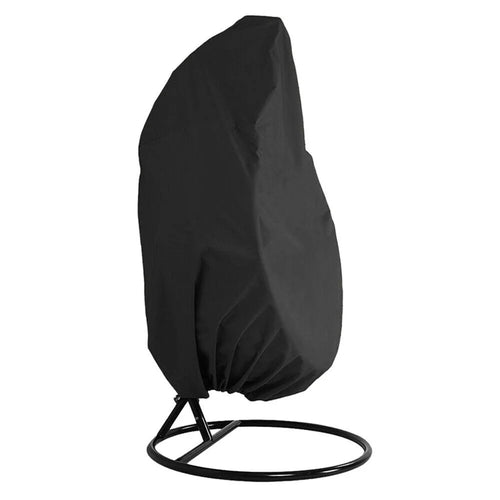 230x200cm UV Protection Swing Egg Chair Cover Outdoor Garden Terrace Dustproof Sunscreen Furniture Chair Dust Cover - Black - 1