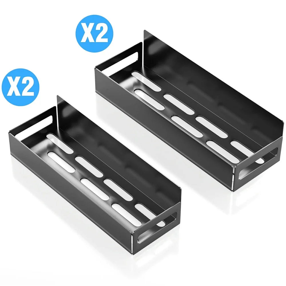 4Pcs / Set Magnetic Spice Storage Rack for Refrigerator and Oven Fridge Organizer Shelf - 1