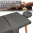 3Pcs / Set Soft Microfibre Massage Table Sheet Fitted Sheet Face Rest Cover for Spa Beauty - Dark Grey - 2