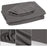 3Pcs / Set Soft Microfibre Massage Table Sheet Fitted Sheet Face Rest Cover for Spa Beauty - Dark Grey - 7