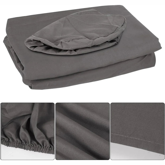 3Pcs / Set Soft Microfibre Massage Table Sheet Fitted Sheet Face Rest Cover for Spa Beauty - Dark Grey - 7