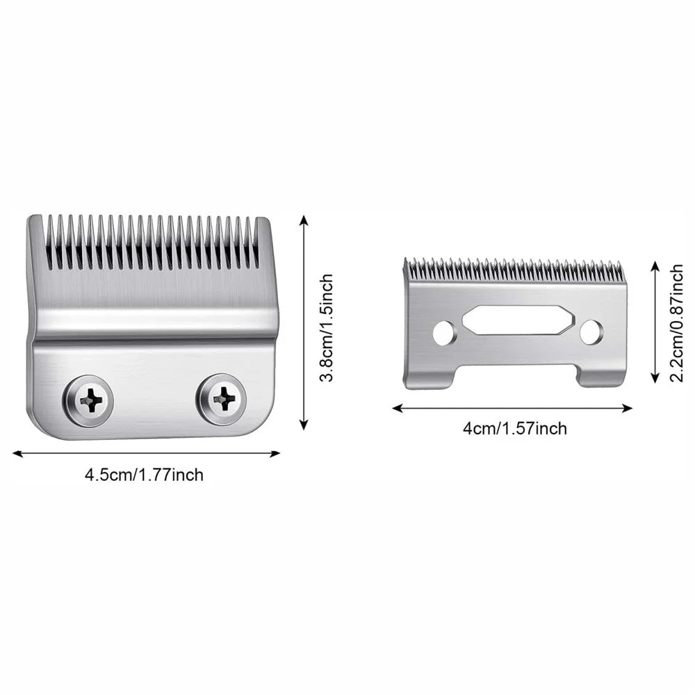 Stainless Steel Clipper Blade for Wahl 8148 / 1919 / 8591 / 8509 Hair Trimmer Replacement Accessories - Black - 6