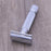 Flat Bottom Safety Razor Double Edge Barber Shaver with Textured Handle for Close Shaving - 2