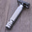 Flat Bottom Safety Razor Double Edge Barber Shaver with Textured Handle for Close Shaving - 4