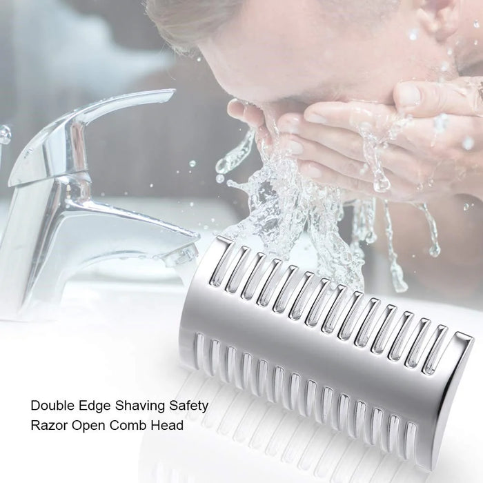 Double-Sided Razor Replacement Head Zinc Alloy Rust Resistant Shaver Head - 2