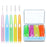 60Pcs Retractable Interdental Brushes Soft Bristle Teeth Cleaner Gum Care Fresh Breath Interdental Brushes - 5 Colors Mixed - 1