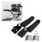 1 Pair Motorcycle Passenger Armrest Rear Box Foldable Grab Handles - 2