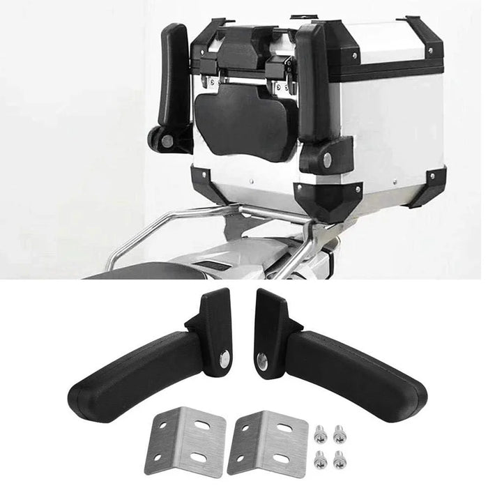 1 Pair Motorcycle Passenger Armrest Rear Box Foldable Grab Handles - 4