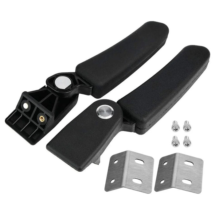 1 Pair Motorcycle Passenger Armrest Rear Box Foldable Grab Handles - 7
