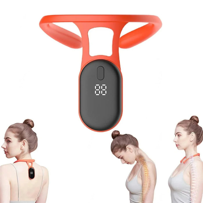 Smart Posture Corrector Invisible Back Brace Ergonomic Design with Vibration Reminder / LCD Display - 1