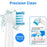 8Pcs Replacement Brush Heads for Electric Toothbrush Deep Clean Soft Bristles Heads for Home Use - 2