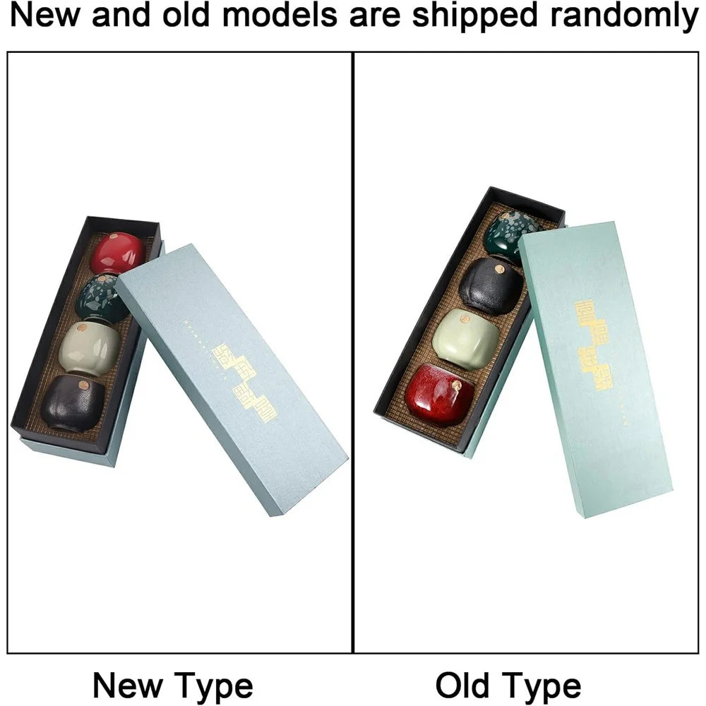 4Pcs / Set Retro Kiln Baked Tea Cups Japanese Style Ceramic Kung Fu Teaware for Tea Tasting - 5