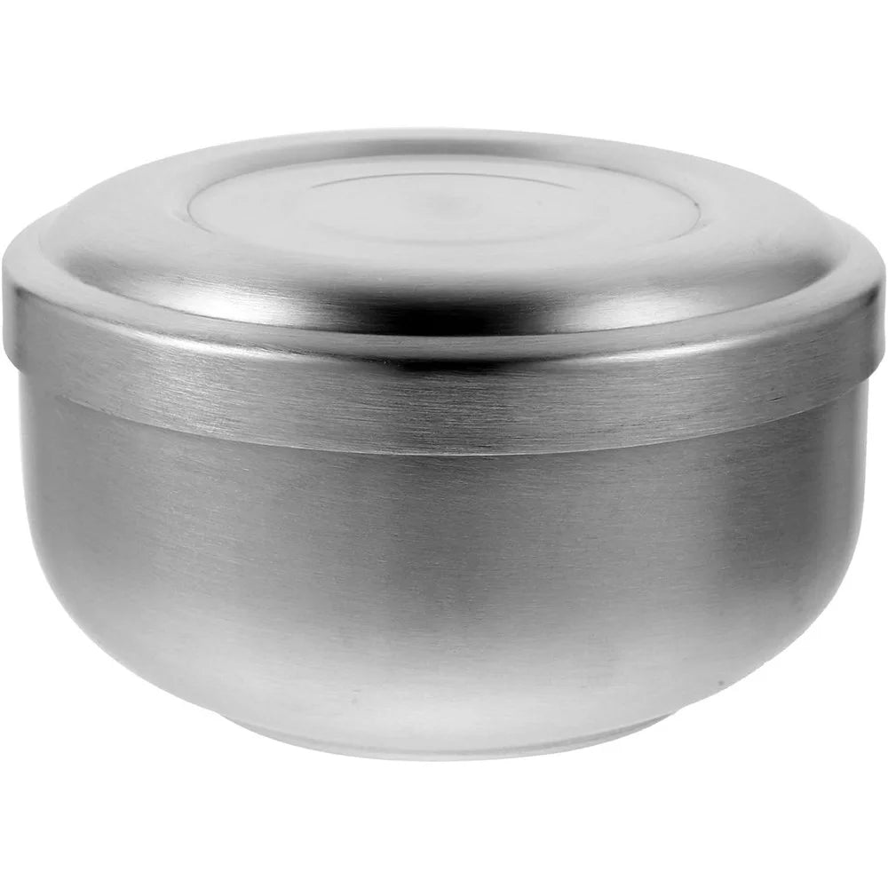 Stainless Steel Shaving Bowl Lather Mug for Men Wide and Deep Soap Container Beard Grooming Accessory - 1