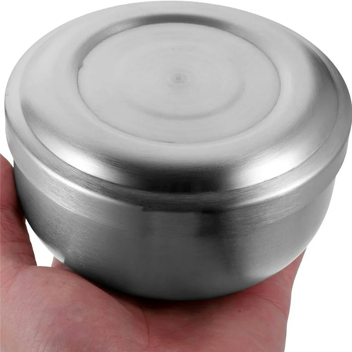 Stainless Steel Shaving Bowl Lather Mug for Men Wide and Deep Soap Container Beard Grooming Accessory - 7
