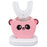 Cartoon Panda U Shaped Electric Toothbrush for Children Silicone Bristles Rechargeable Toothbrush - Pink - 1