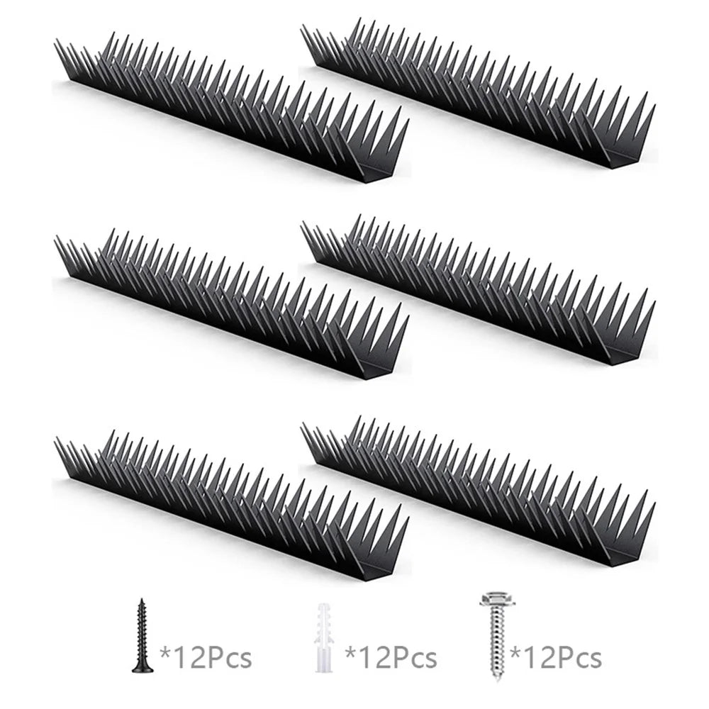 6Pcs Anti Climb Fence Spikes Metal Wall Security Deterrent Outdoor Garden Fencing Intruder Prevention Spikes - 1