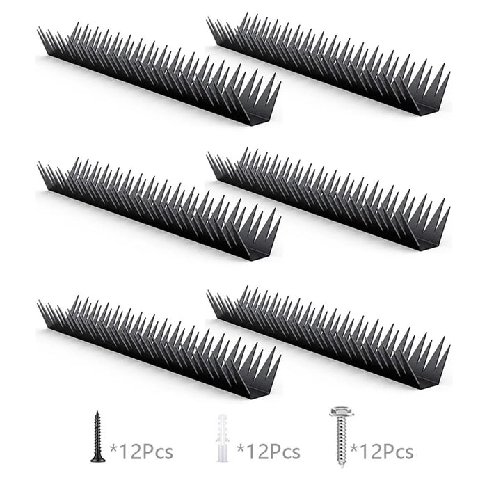 6Pcs Anti Climb Fence Spikes Metal Wall Security Deterrent Outdoor Garden Fencing Intruder Prevention Spikes - 1