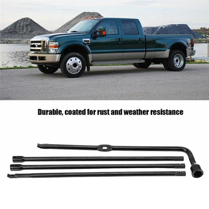 For Super Duty 2008 - 2016 Labor Saving Coated Handle Spare Tire Jack Lug Nut Wrench Kit - 2