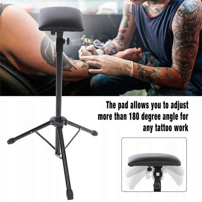 Foldable Armrest Stand Adjustable Height Arm Rest Stand Soft Sponge Pad Tattoo Armrest Tripod for Studio Salon - 3
