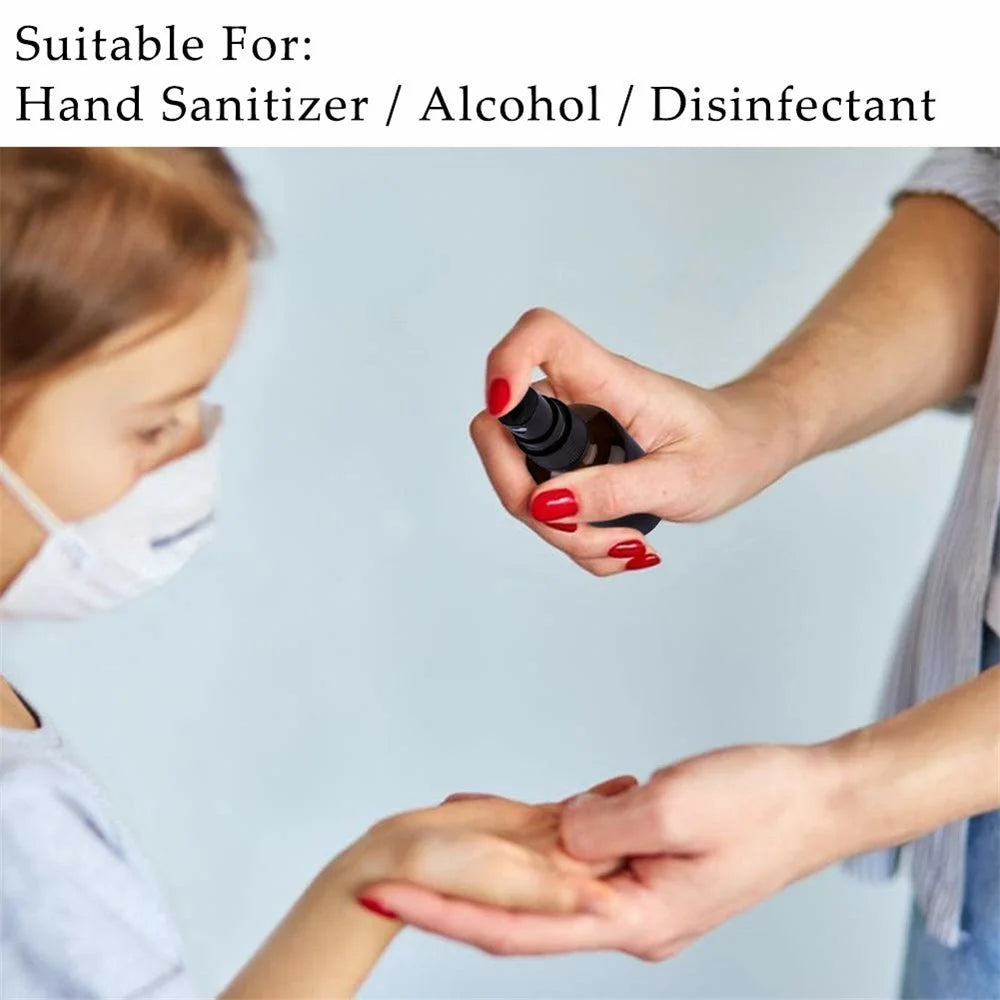 3Pcs 50ml Amber Glass Spray Bottle UV Protection Travel Fine Mist Sprayer for Oils Perfumes - 3