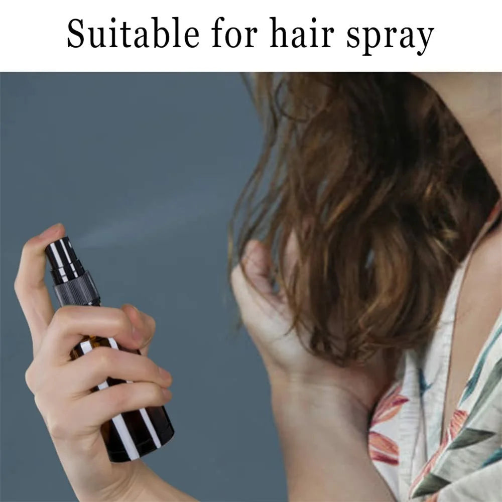 3Pcs 50ml Amber Glass Spray Bottle UV Protection Travel Fine Mist Sprayer for Oils Perfumes - 7