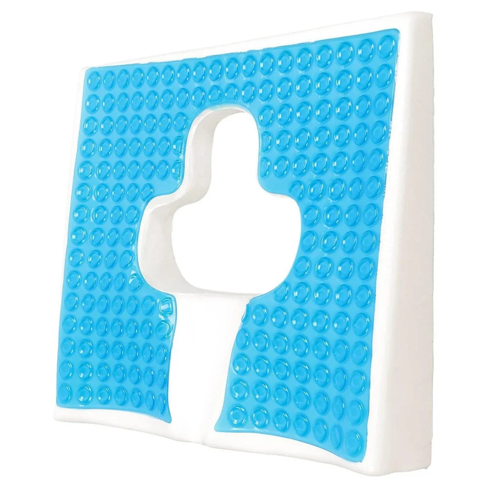 Anti Bedsore Seat Cushion for Sitting After Surgery Pressure Tailbone Sciatica Lower Relief Lumbar Spine Pain - Blue - 1