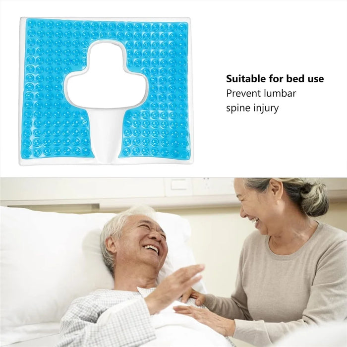 Anti Bedsore Seat Cushion for Sitting After Surgery Pressure Tailbone Sciatica Lower Relief Lumbar Spine Pain - Blue - 5