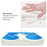 Anti Bedsore Seat Cushion for Sitting After Surgery Pressure Tailbone Sciatica Lower Relief Lumbar Spine Pain - Blue - 6