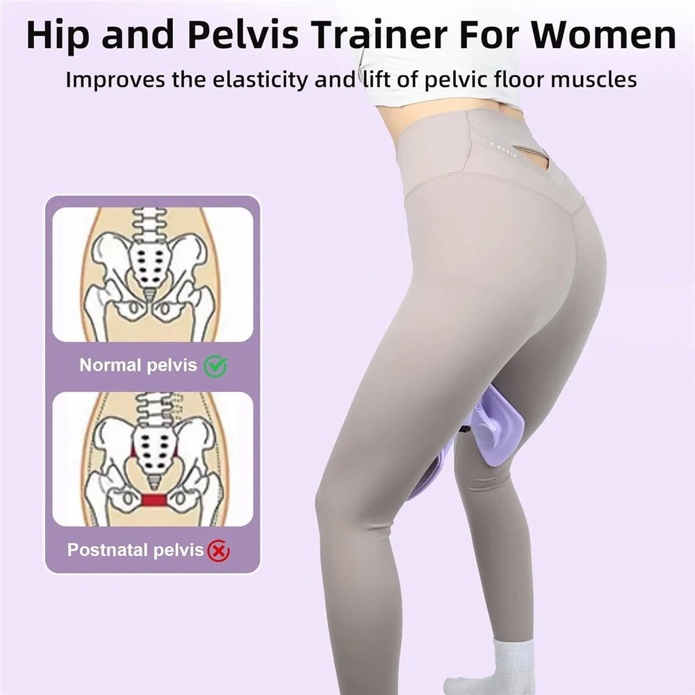 Hip Trainer Kegel Exerciser Pelvic Floor Trainer for Postpartum Rehabilitation Inner Thigh Trimmer - 3