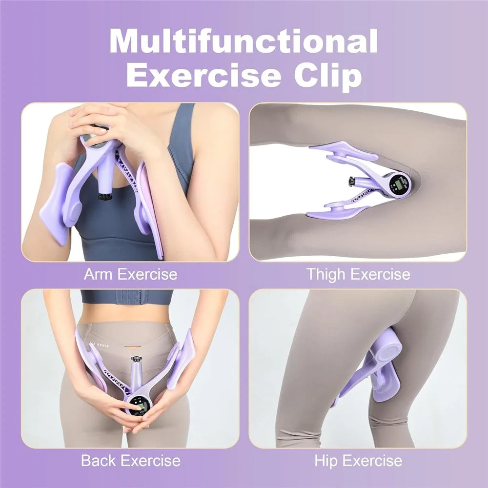 Hip Trainer Kegel Exerciser Pelvic Floor Trainer for Postpartum Rehabilitation Inner Thigh Trimmer - 6