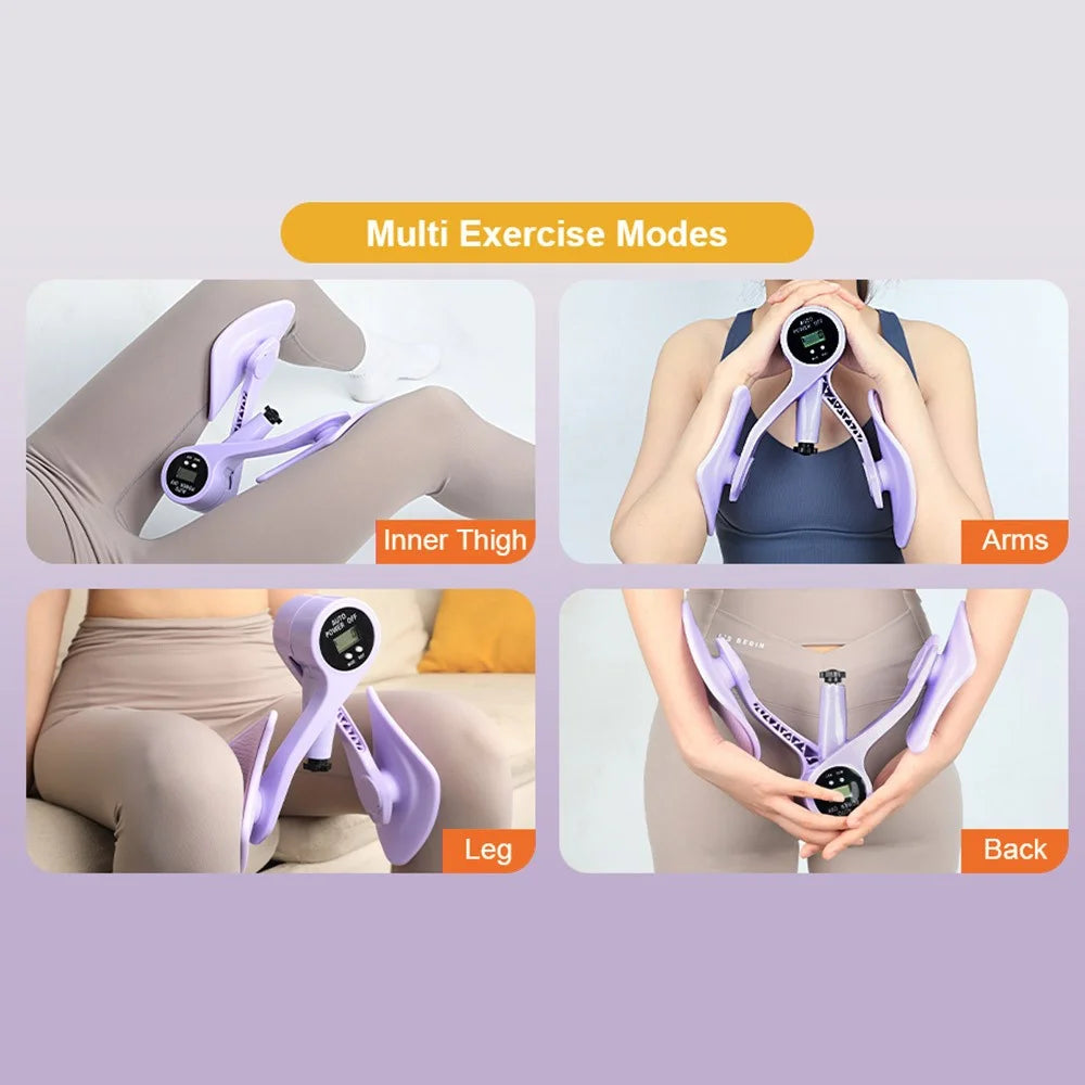 Hip Trainer Kegel Exerciser Pelvic Floor Trainer for Postpartum Rehabilitation Inner Thigh Trimmer - 7