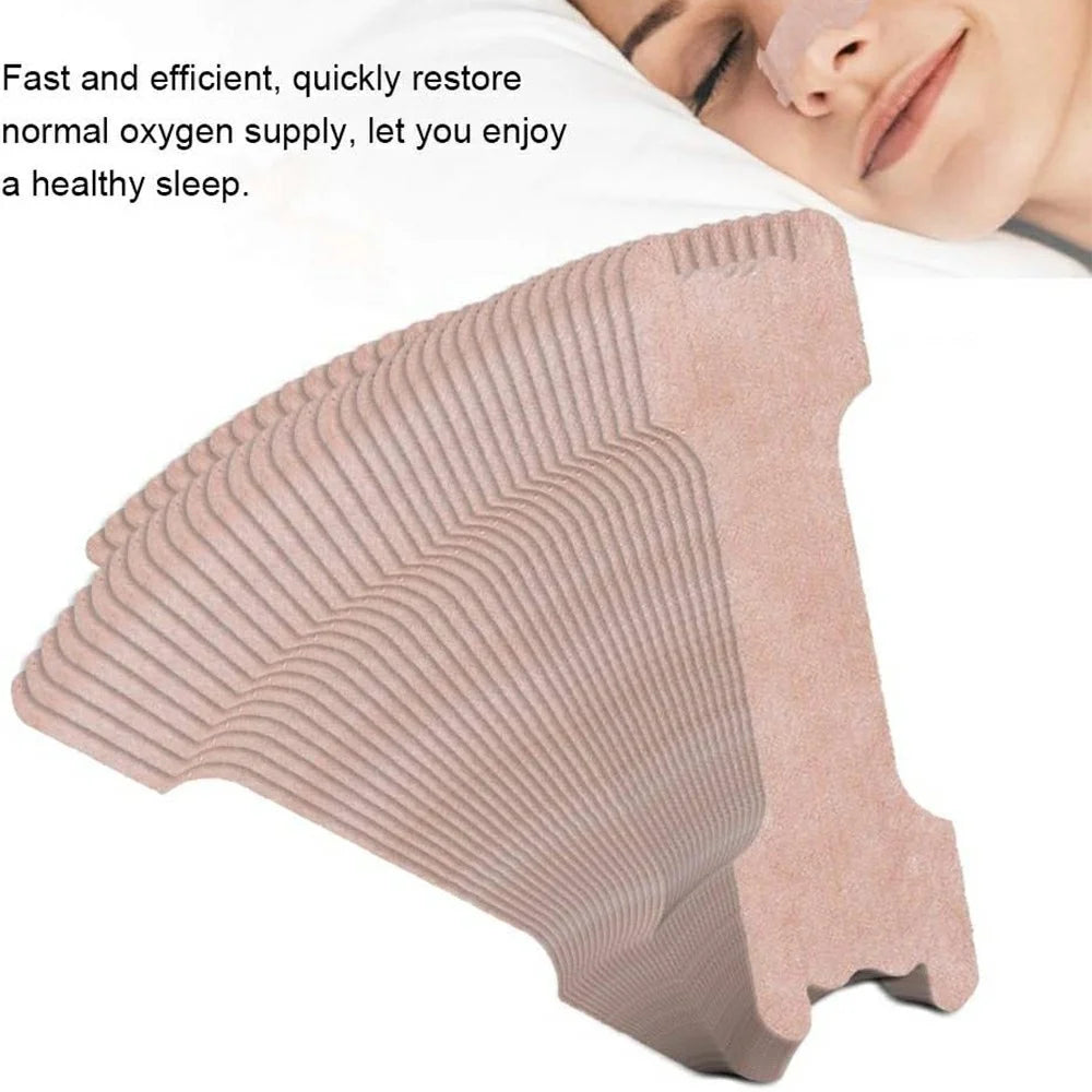100Pcs Stop Snoring Nose Strips Anti Snoring Nasal Strips Relieve Nasal Congestion Healthy Sleep Nasal Strips - 5