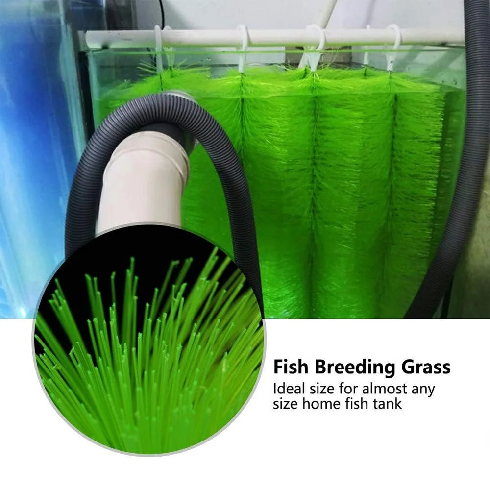 100cm Decorative Fish Breeding Grass Aquarium Grass Fish Tank Decorations Fake Aquarium Plant - 3