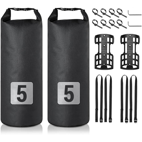 2Pcs 5L Bike Fork Bags Waterproof Roll Top Bicycle Dry Bag for Moutain Road Bikes Electric Scooters - 1