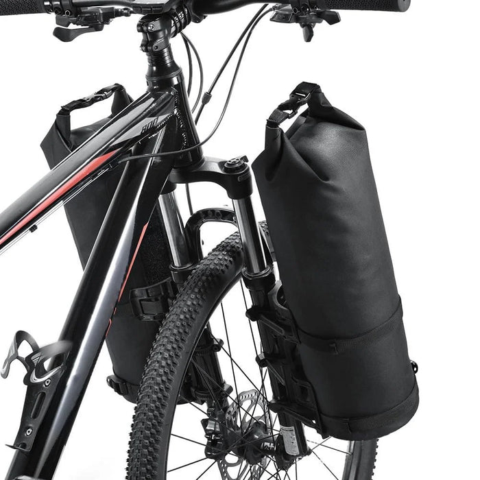 2Pcs 5L Bike Fork Bags Waterproof Roll Top Bicycle Dry Bag for Moutain Road Bikes Electric Scooters - 2