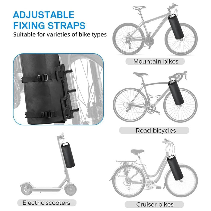 2Pcs 5L Bike Fork Bags Waterproof Roll Top Bicycle Dry Bag for Moutain Road Bikes Electric Scooters - 5