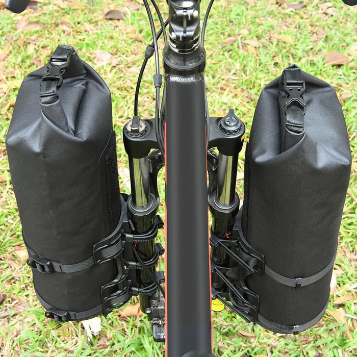 2Pcs 5L Bike Fork Bags Waterproof Roll Top Bicycle Dry Bag for Moutain Road Bikes Electric Scooters - 6