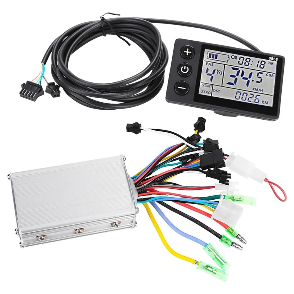 Motor Brushless Controller Waterproof LCD Display Panel Electric Bicycle Scooter Controller Kit - 1