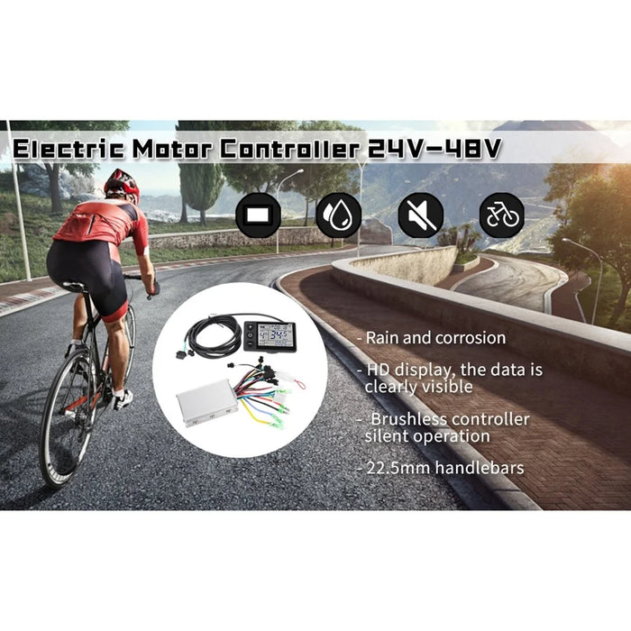 Motor Brushless Controller Waterproof LCD Display Panel Electric Bicycle Scooter Controller Kit - 2