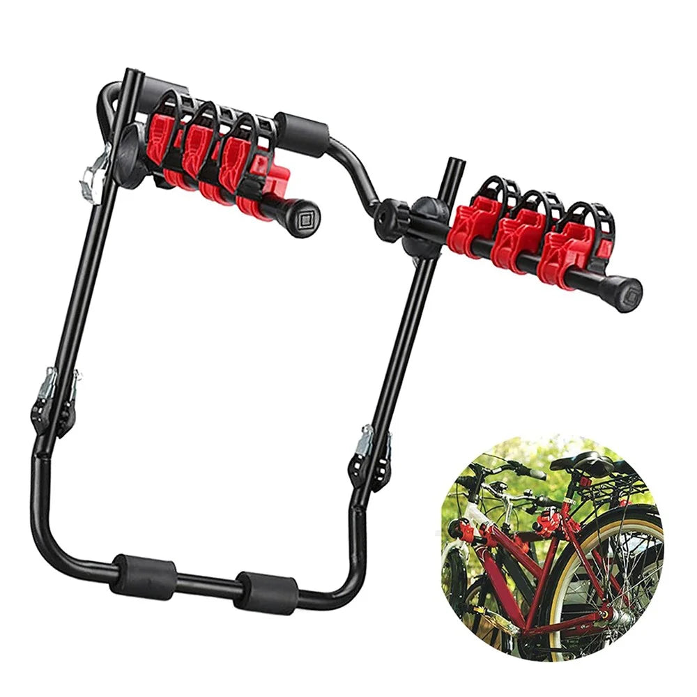 Bicycle Carrier Iron Car Tail Rack High Load Capacity Universal Towing Rack for SUV - 1