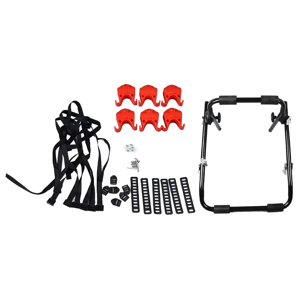 Bicycle Carrier Iron Car Tail Rack High Load Capacity Universal Towing Rack for SUV - 7