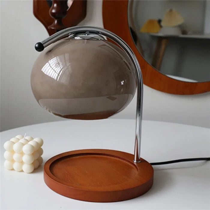Candle Warmer Lamp Aroma Diffuser Dimmable Wax Melting Lamp Home Decor Night Light, EU Plug - Grey - 3