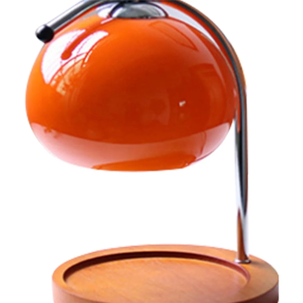 Candle Warmer Lamp Aroma Diffuser Dimmable Wax Melting Lamp Home Decor Night Light, EU Plug - Orange - 5