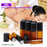 10Pcs 5ml Essential Oil Roller Bottle Stainless Steel Roller Ball Amber Glass Container with Dropper - 2