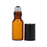 10Pcs 5ml Essential Oil Roller Bottle Stainless Steel Roller Ball Amber Glass Container with Dropper - 4