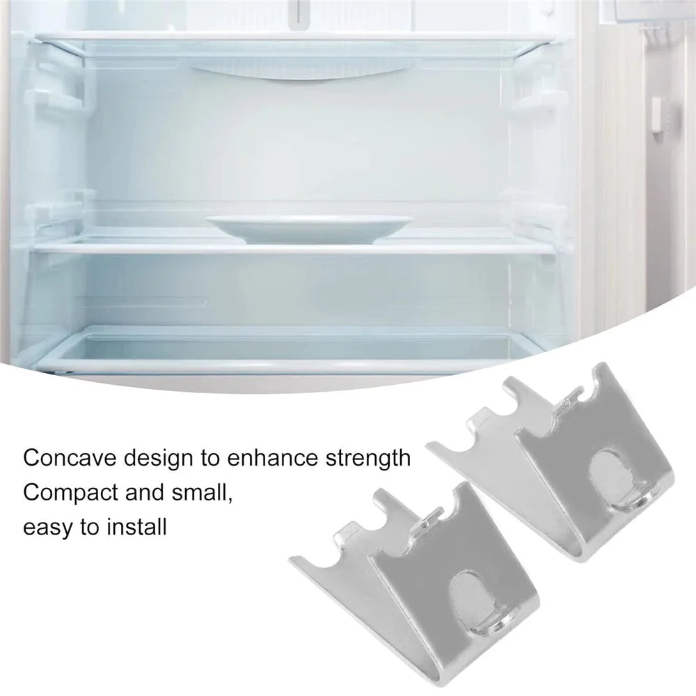 14Pcs Stainless Steel Frigerator Hooks Freezer Shelf Clips 1.5mm Refrigerator Shelf Clips - 3