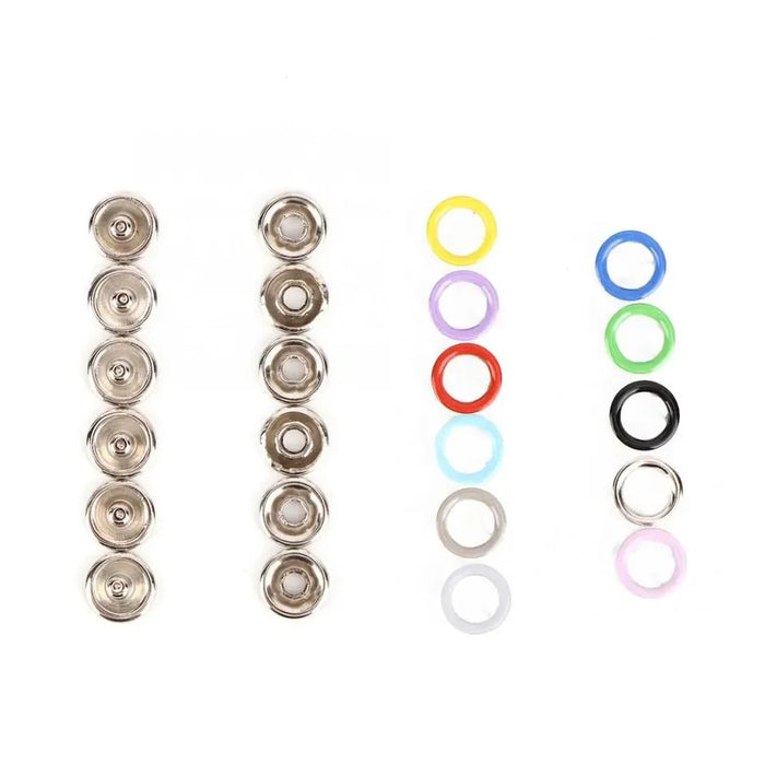 Button Plier Snap Fastener Kit Solid Hollow Metal Snap Fasteners with Press Studs for Clothing Crafts Sewing - 7