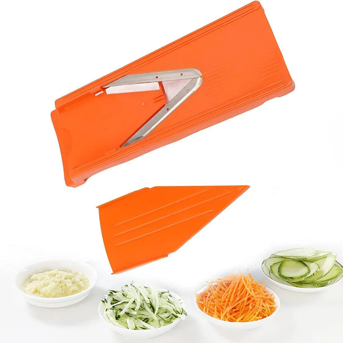 For Swissmar Borner V-Power Mandoline V7000 Multipurpose Stainless Steel V-Shaped Blade (BPA Free, No FDA) - Orange - 3