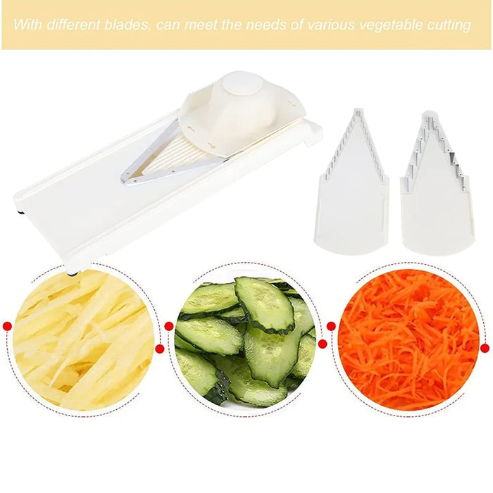 For Swissmar Borner V-Power Mandoline V7000 Multipurpose Stainless Steel V-Shaped Blade (BPA Free, No FDA) - Orange - 6