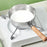 Japanese Saucepan with Lid Wooden Handle Stainless Steel Milk Soup Pot, Diameter: 20cm (BPA Free, No FDA) - 3